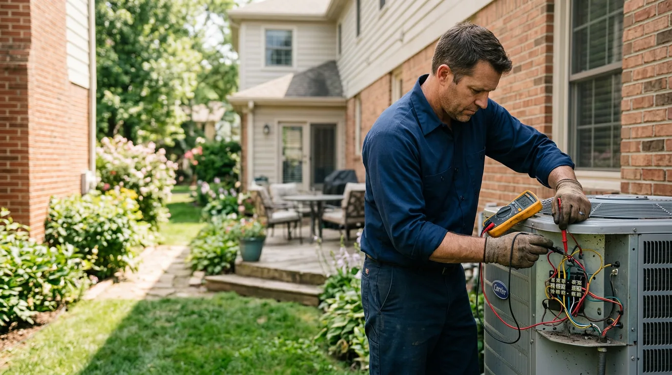HVAC technician working near Holland, OH